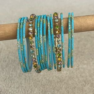 Light Blue Bangle Set